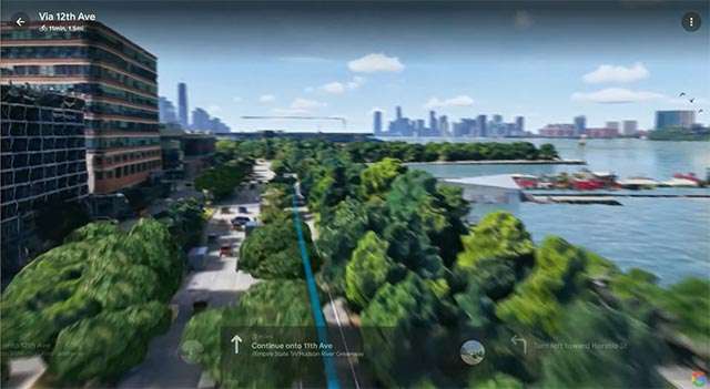 Immersive View for Routes per Google Maps