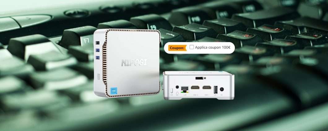 Mini PC NiPoGi in super sconto con il Coupon 100€ su Amazon