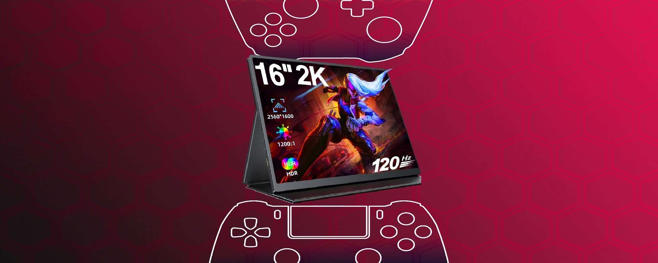 Goditi un GAMEPLAY super immersivo con il Monitor portatile in OFFERTA