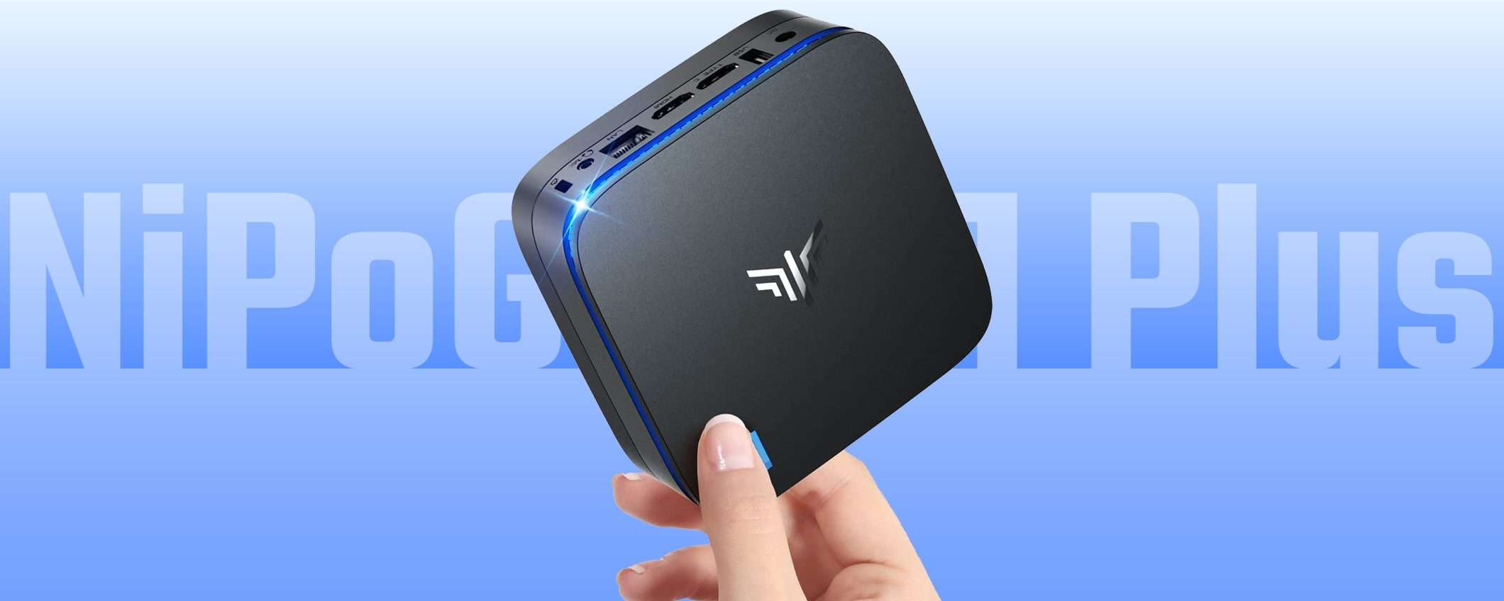 Il Mini PC di NiPoGi (AK1 Plus) è in doppio sconto