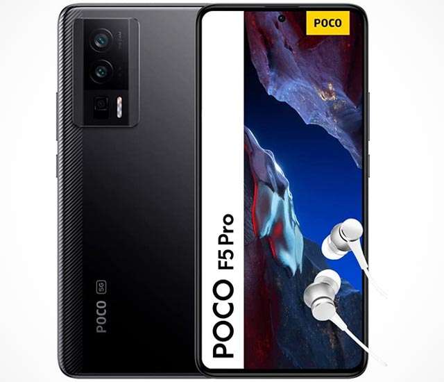 Lo smartphone POCO F5 Pro nella colorazione Black