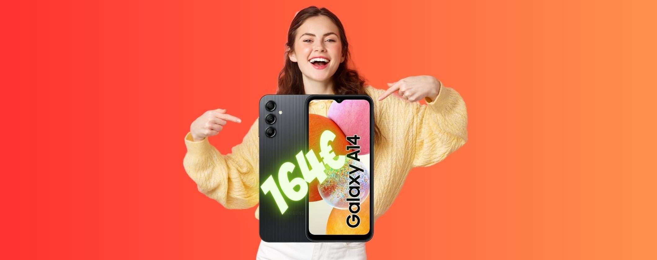Samsung Galaxy A14 a 164€: NUOVO RIBASSO su Amazon