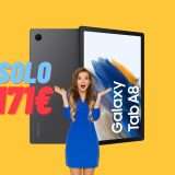 Samsung Galaxy Tab A8 in ERRORE di PREZZO: solo 171€