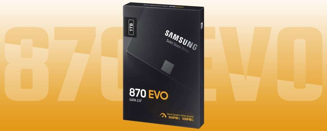 SSD in offerta: giù il prezzo di Samsung 870 EVO da 1 TB