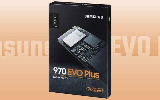 Affare Amazon: Samsung 970 EVO Plus, SSD 2 TB a -54€