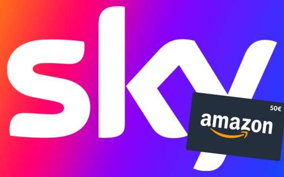 Sky+Netflix in offerta con un buono Amazon da 50€ in regalo