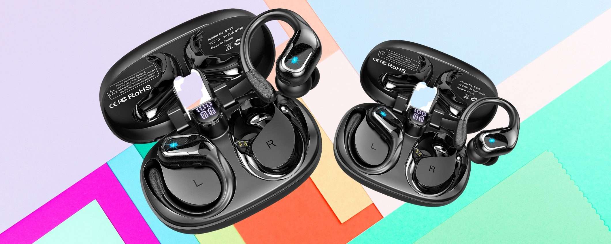 Auricolari TWS sport: 90H di autonomia, stanno andando a RUBA (25€)