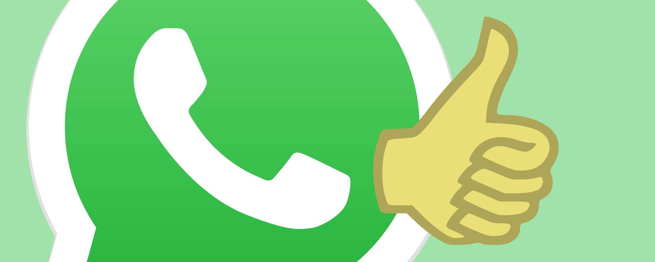 Novità in test per WhatsApp: due tap, una reazione