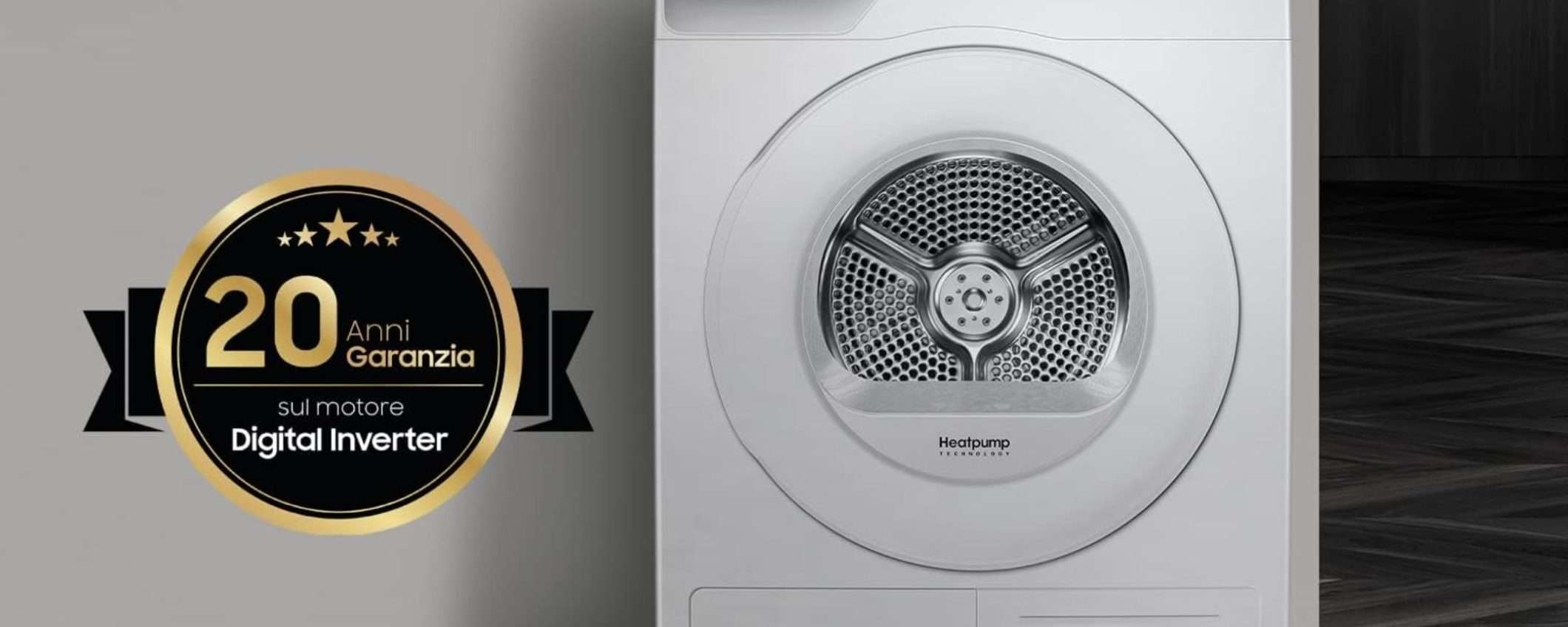 Follia FUORI STAGIONE: Asciugatrice Samsung con AI al 52% di sconto