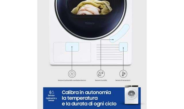 Asciugatrice Samsung funzioni
