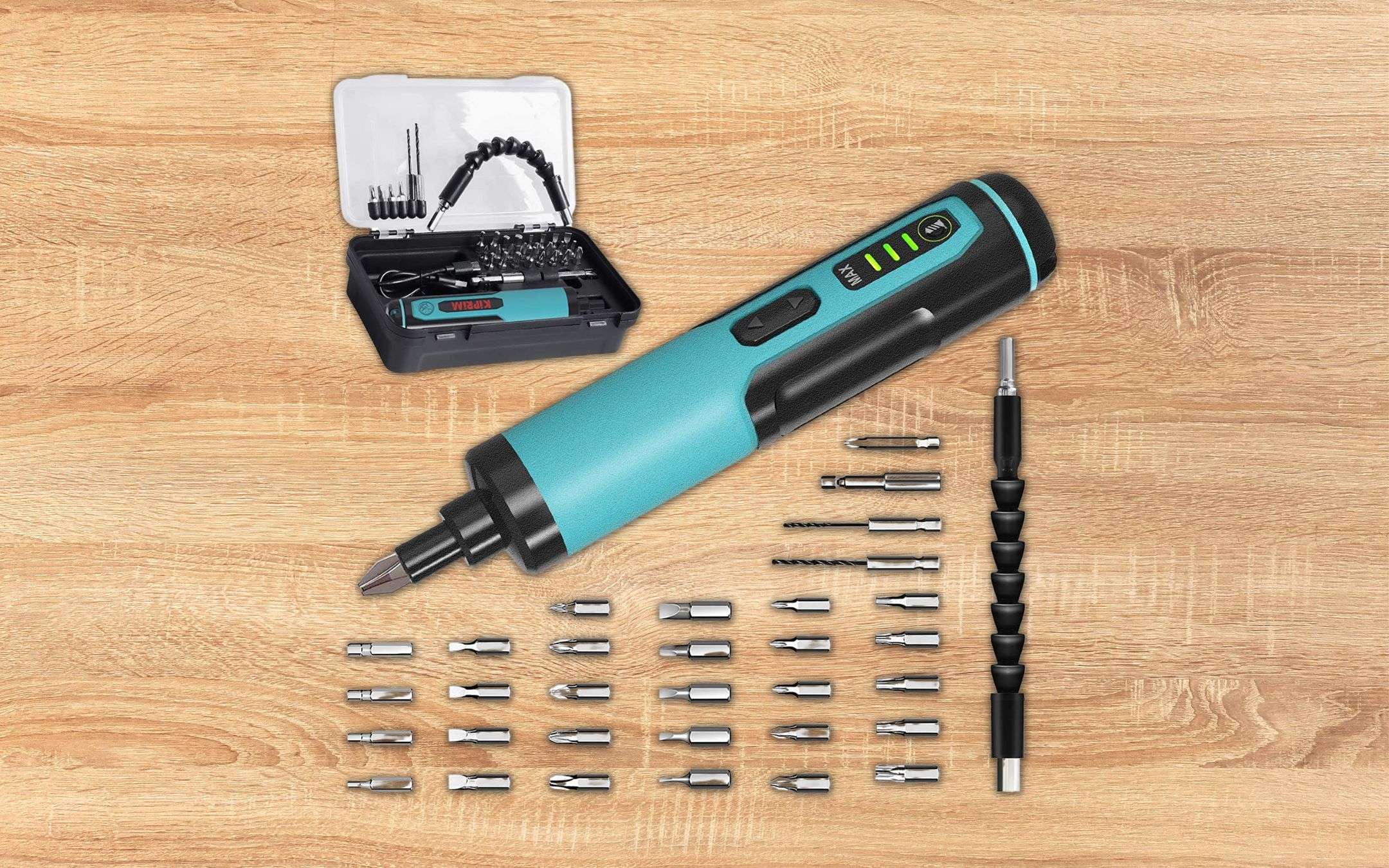 Cacciavite Elettrico Ricaricabile USB - 33 Punte, 2 LED, 4V, Per Viti E Piccoli Lavori - Foto 2