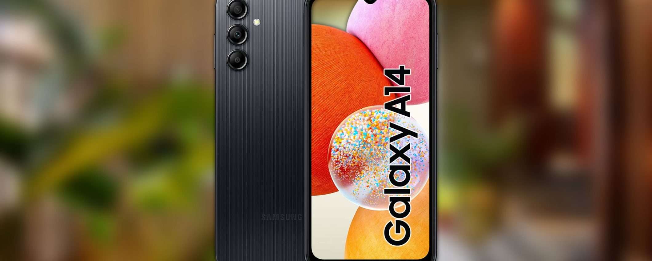 Samsung Galaxy A14: tripla fotocamera, 5000mAh con 70 euro di sconto