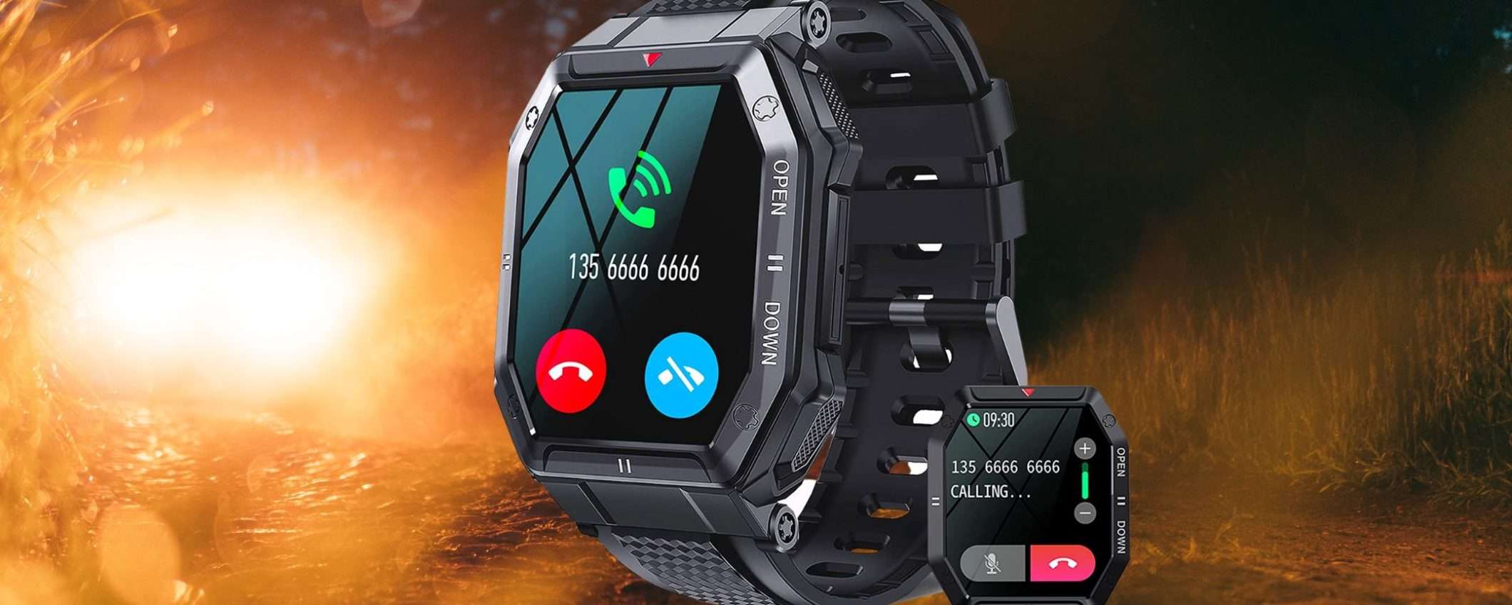 Smartwatch robusto e militare: su Amazon in offerta lampo a meno di 40€