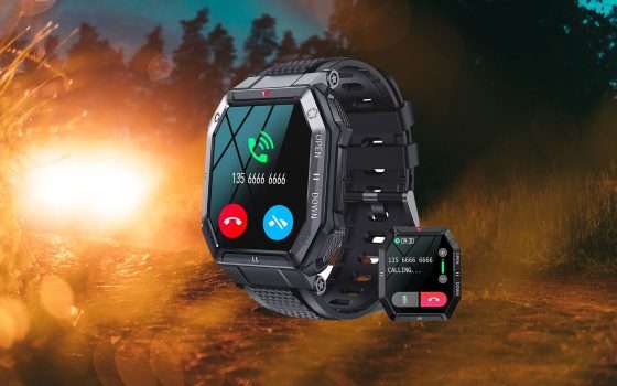 Smartwatch robusto e militare: su Amazon in offerta lampo a meno di 40€