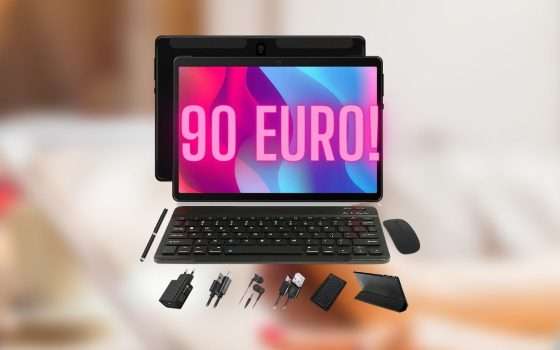 Tablet Android super accessoriato, occhio al prezzo: solo 90€ su Amazon