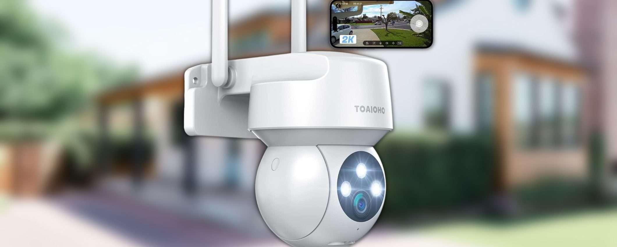 Telecamera WiFi da esterno o interno: un affare su Amazon con questo coupon