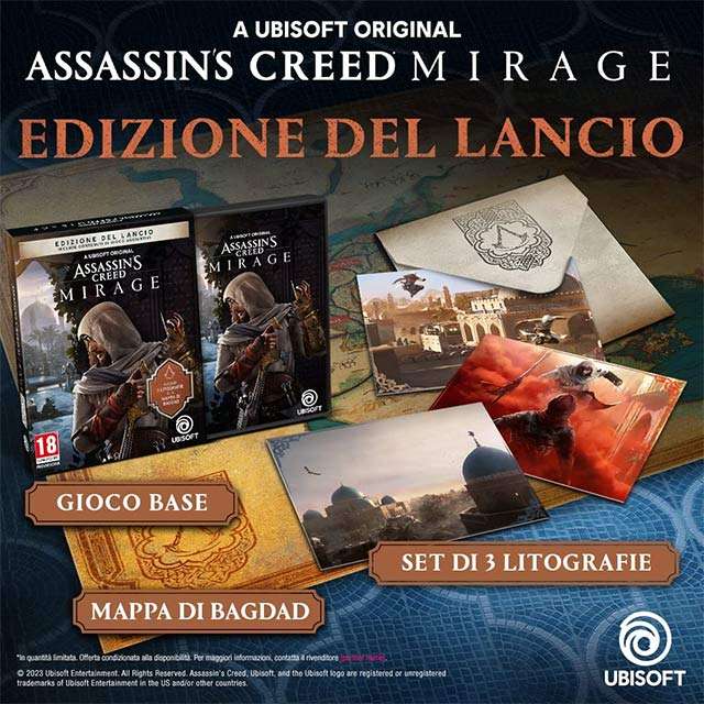 I contenuti dell'edizione esclusiva Amazon di Assassin's Creed Mirage in versione PS5