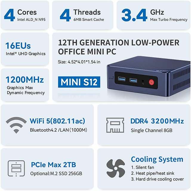 Beelink Mini S12: le caratteristiche del Mini PC