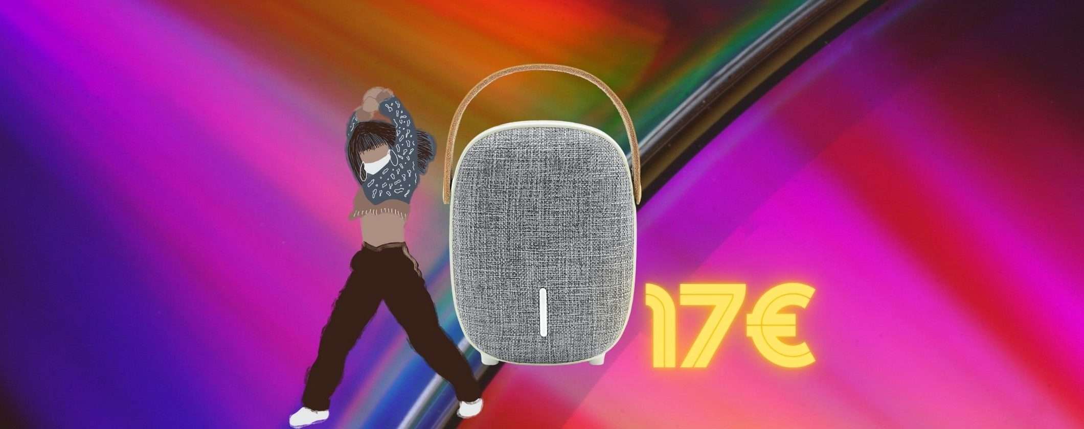 Cassa Bluetooth Portatile a 17€ su Amazon grazie al Coupon 30%