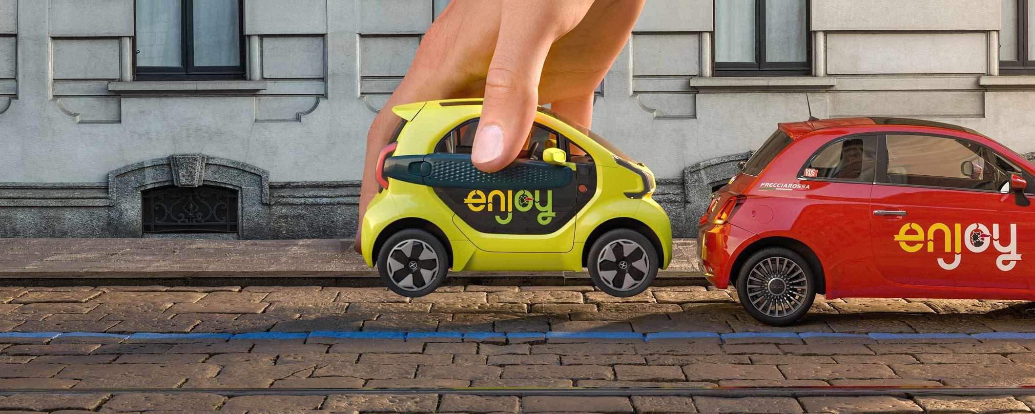 Il car sharing di Enjoy a Roma diventa elettrico