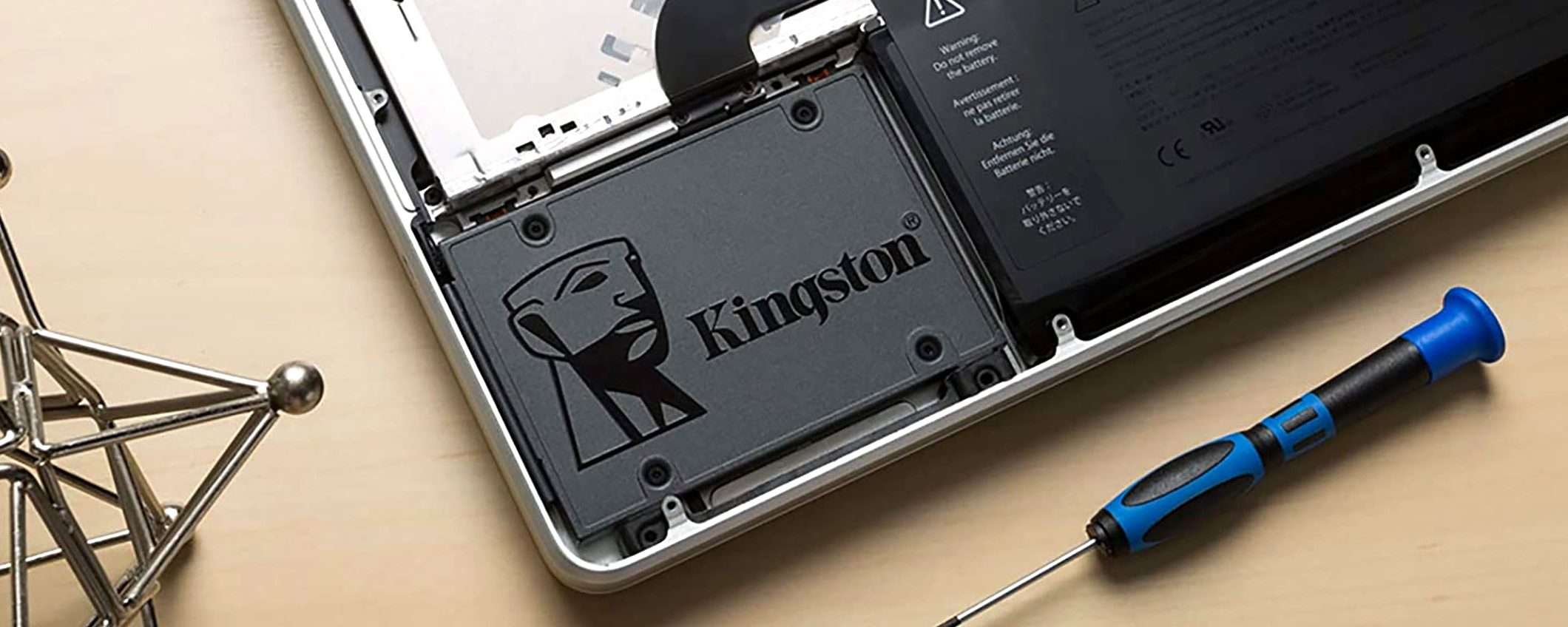 SSD Kingston A400 da 240GB: 55% di sconto e prezzo PICCOLISSIMO