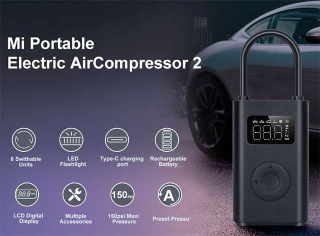 Il compressore portatile Mi Portable Electric Air Compressor 2 di Xiaomi