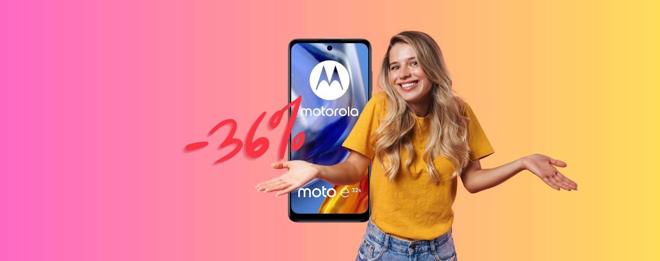 Motorola moto e32s: il low cost performante al 36% di SCONTO