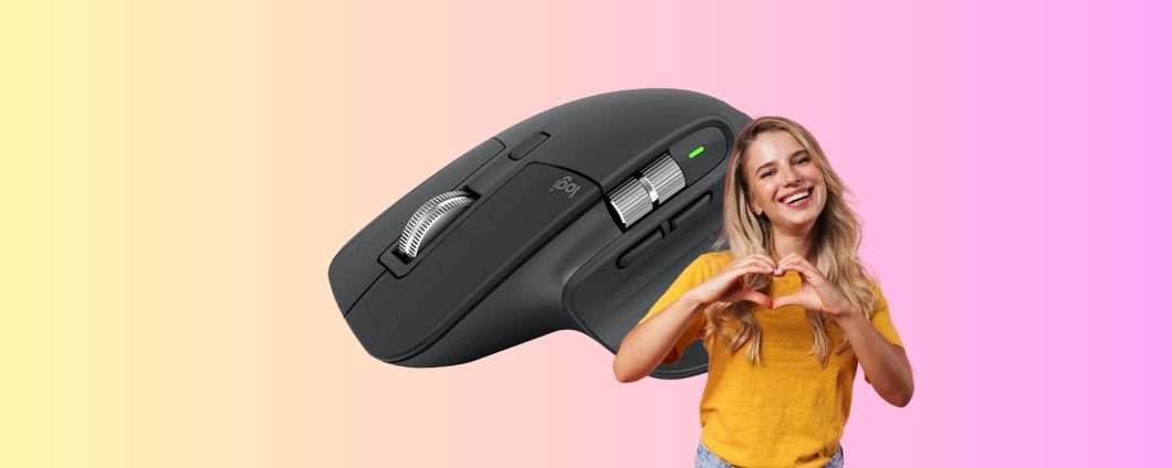 Mouse Logitech MX Master 3S: grande ritorno al suo MINIMO STORICO (-30%)