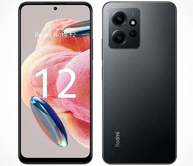 Lo smartphone Redmi Note 12 nella colorazione Onyx Gray