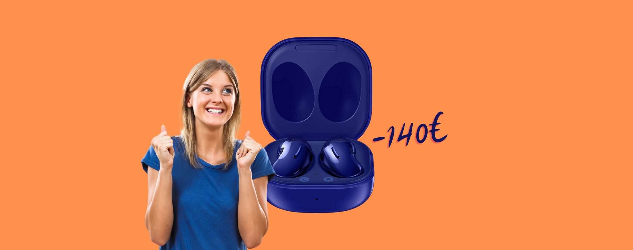 Samsung Galaxy Buds Live Blue: 140€ di SCONTO su Amazon