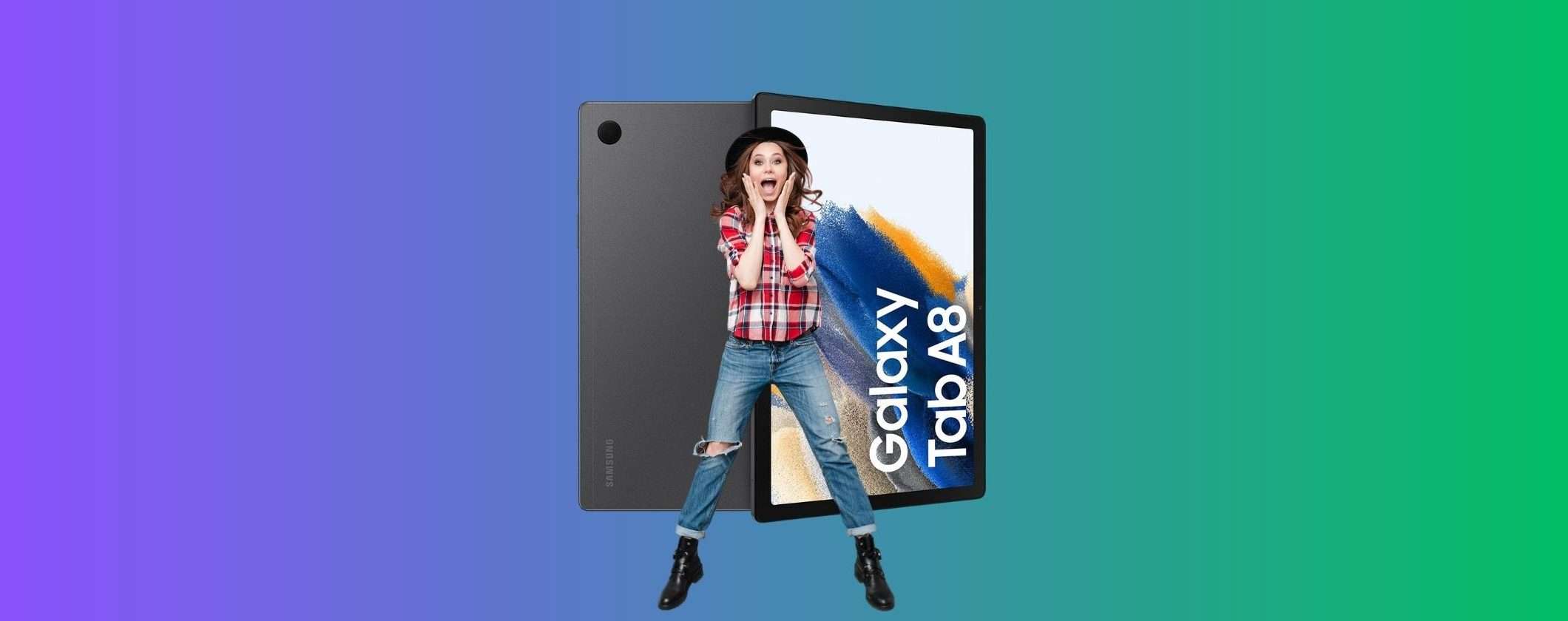 Samsung Galaxy Tab A8: solo 169€ per questo tablet FAVOLOSO