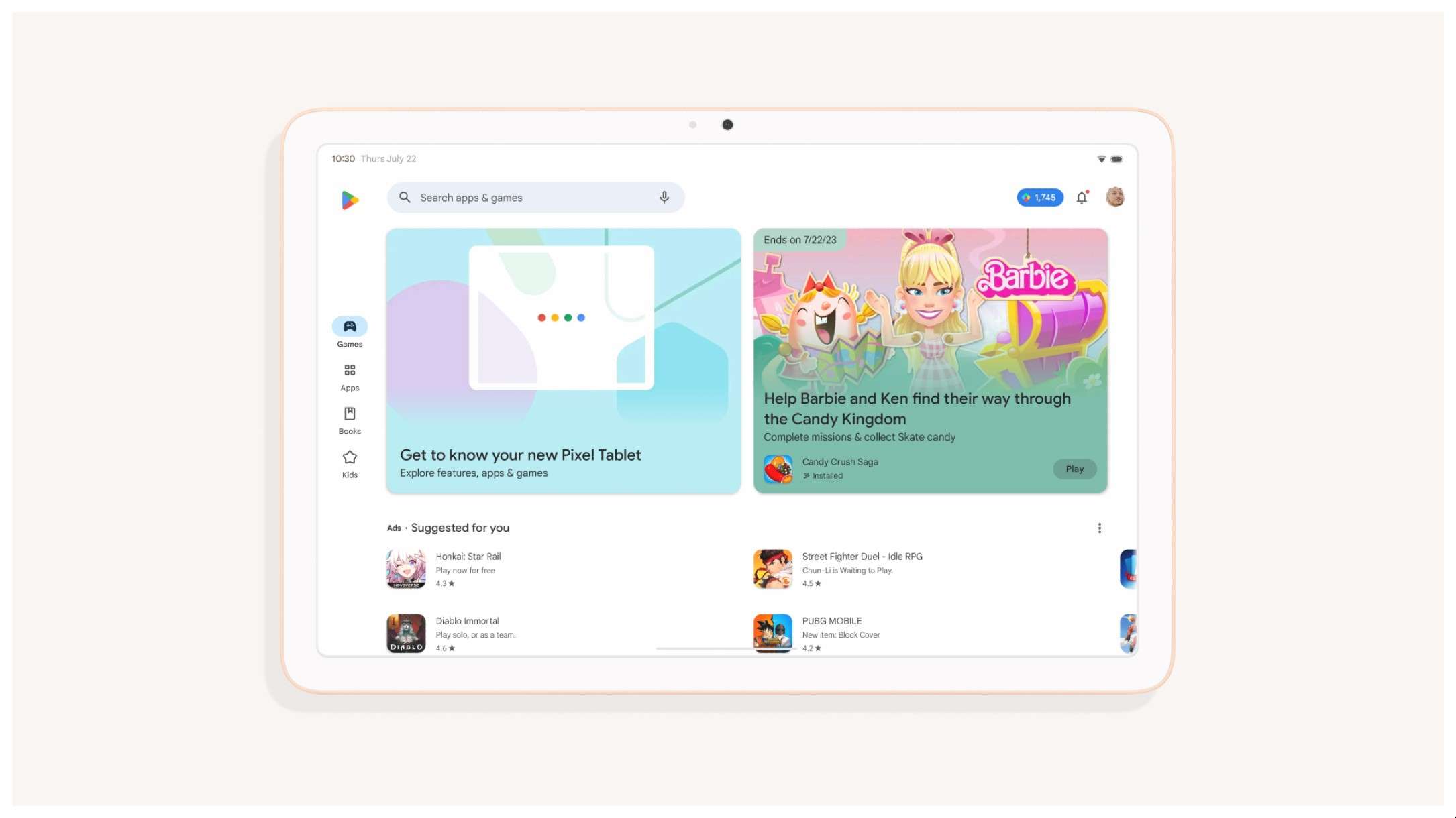 Google Play Store redesign tablet e smartphone pieghevoli