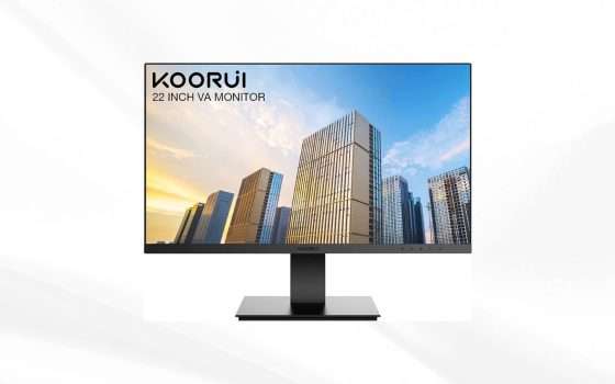 Questo monitor FHD da 22 pollici in offerta lampo ti costa solo 67 euro