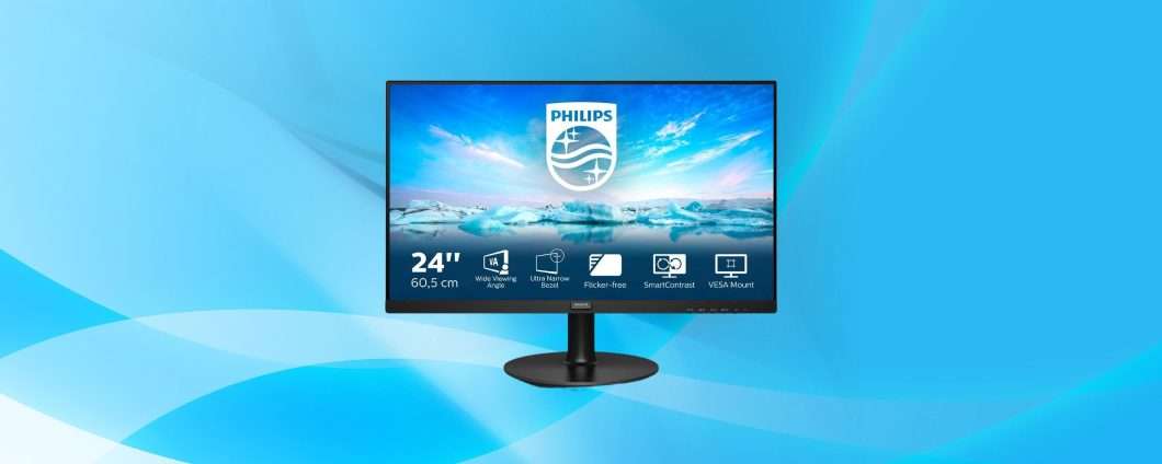 Monitor Philips 24 pollici: su Amazon un SUPER AFFARE a soli 91 euro