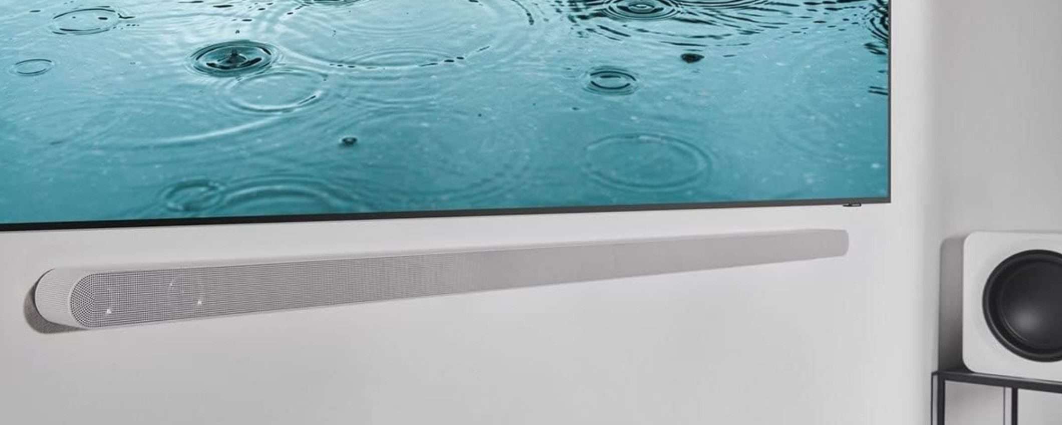 Soundbar Samsung 330W: sottile e potente, 260 euro di sconto su Amazon