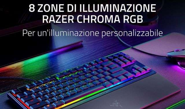 Tastiera a membrana Razer illuminazione