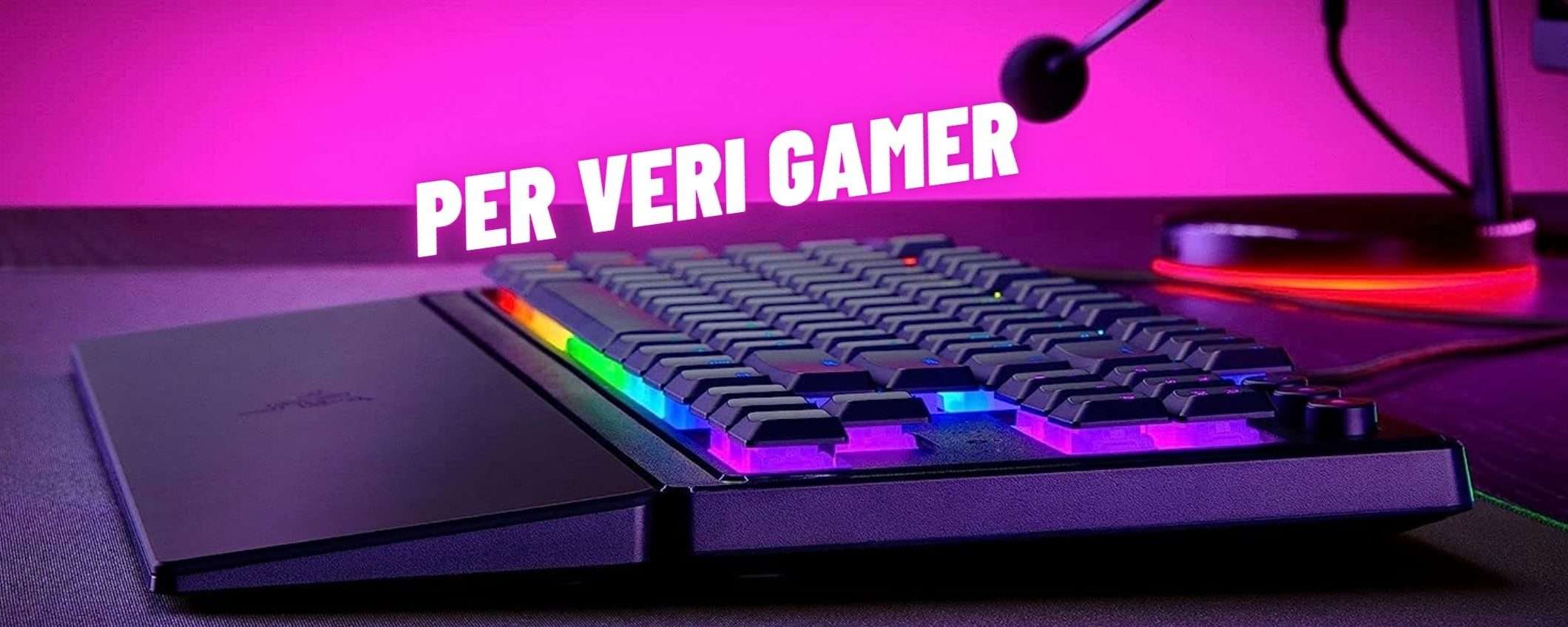 Tastiera a membrana Razer: su Amazon crolla al minimo storico