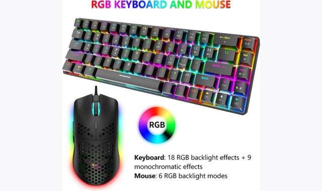 Tastiera e mouse RGB