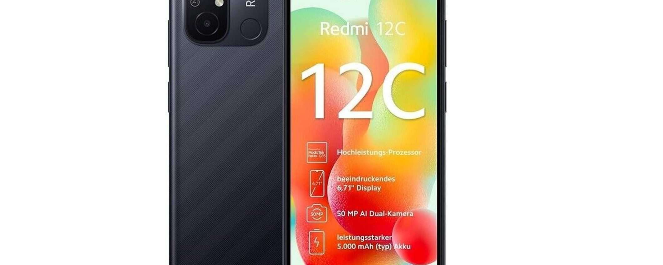 Xiaomi Redmi 12C a quasi metà prezzo su Amazon: un low-cost imperdibile
