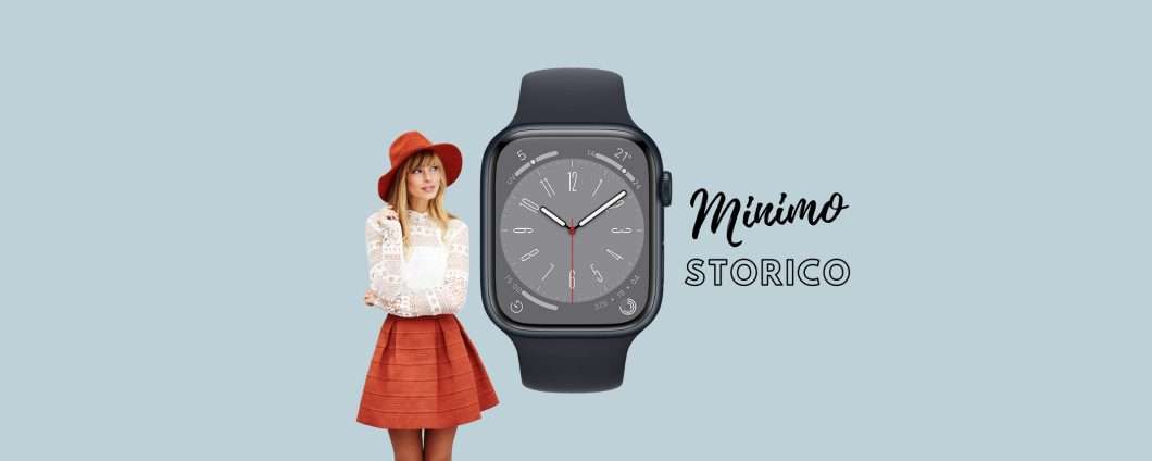 Apple Watch Series 8 45mm: MINIMO STORICO su Amazon