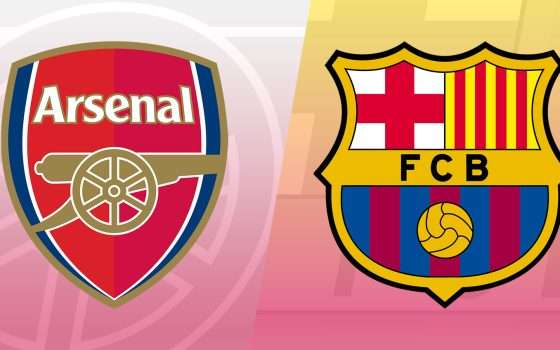 Come vedere Arsenal-Barcellona in streaming