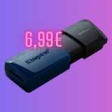 Chiavetta USB Kingston 64GB a soli 6,99€: BOMBA Amazon