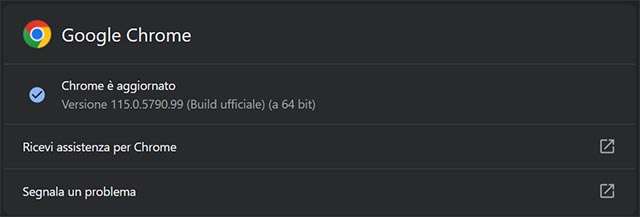 Il browser Chrome di Google si aggiorna alla versione 115 nel canale Stable su piattaforme desktop