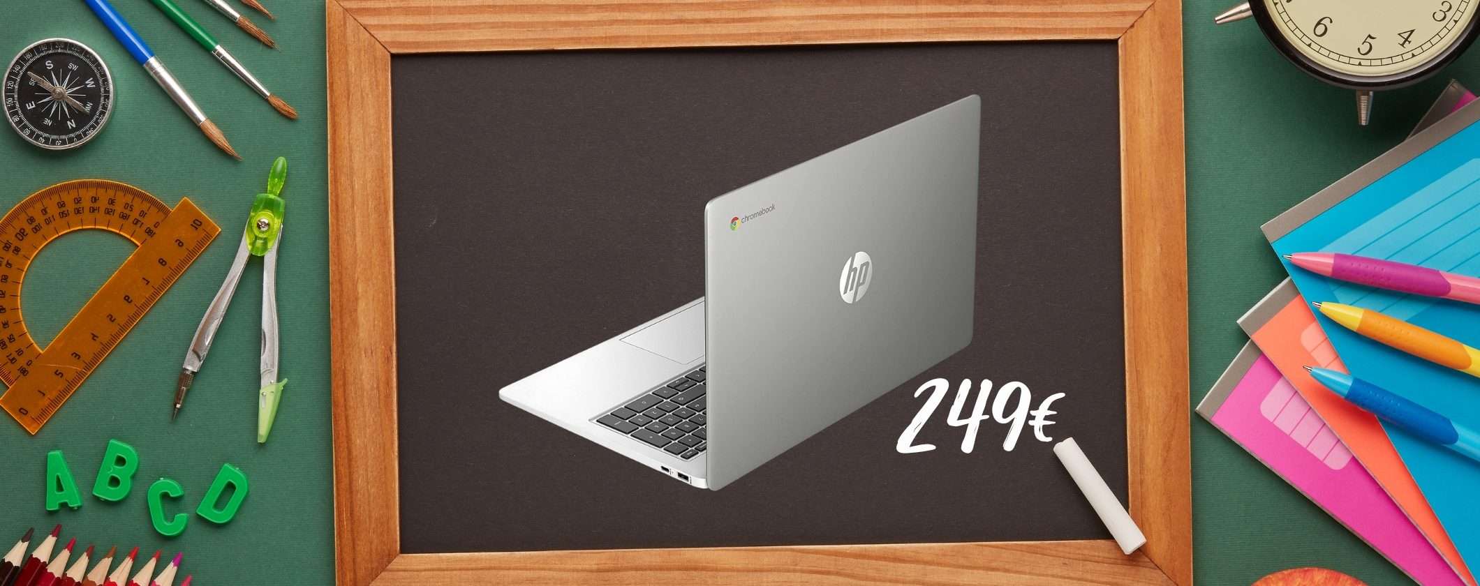 HP Chromebook: portatile sempre veloce a 249€ al Prime Day