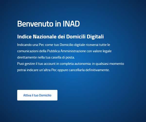 INAD - Come attivare il proprio domicilio digitale