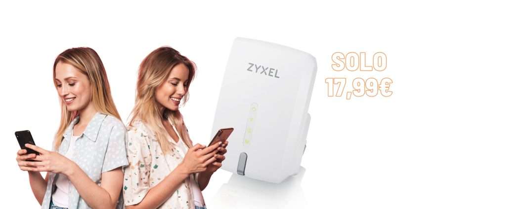 Internet in tutta la casa con l'Amplificatore WiFi Zyxel a soli 17,99€
