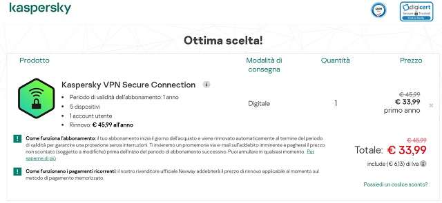 kaspersky vpn secure connection