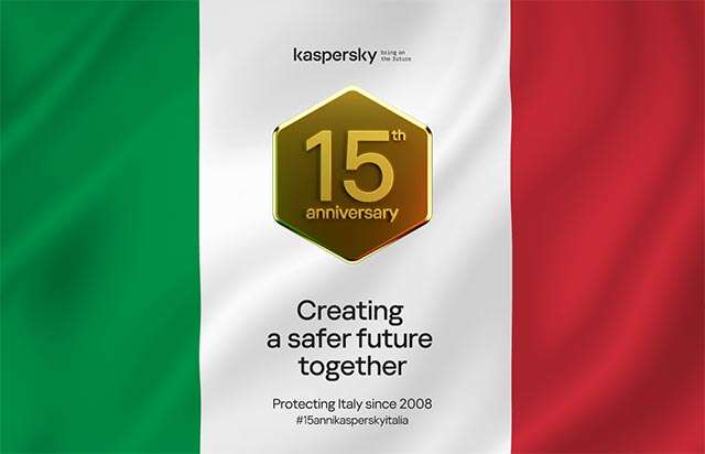 Kaspersky Italia festeggia i suoi primi 15 anni