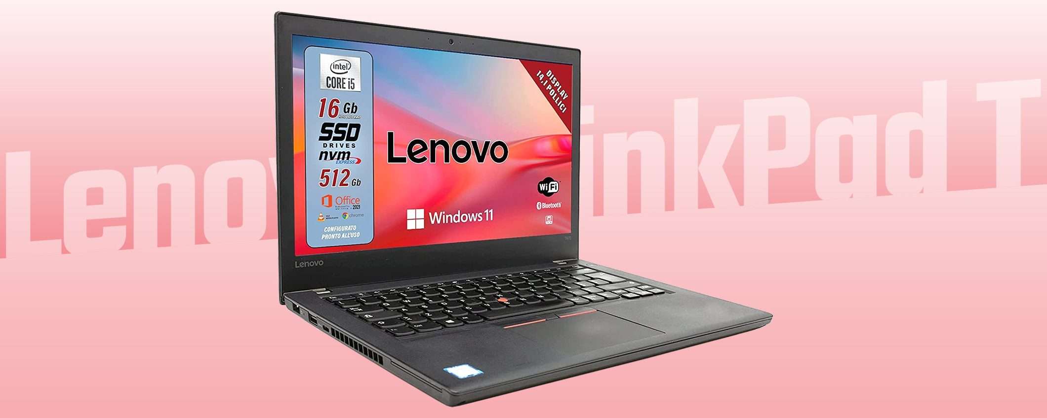 Crolla il prezzo del notebook Lenovo con Intel e W11
