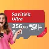 MicroSD SanDisk 256GB con adattatore a soli 22€
